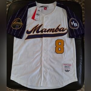 Kobe Bryant Mamba Button-Down Baseball Jersey Size XS